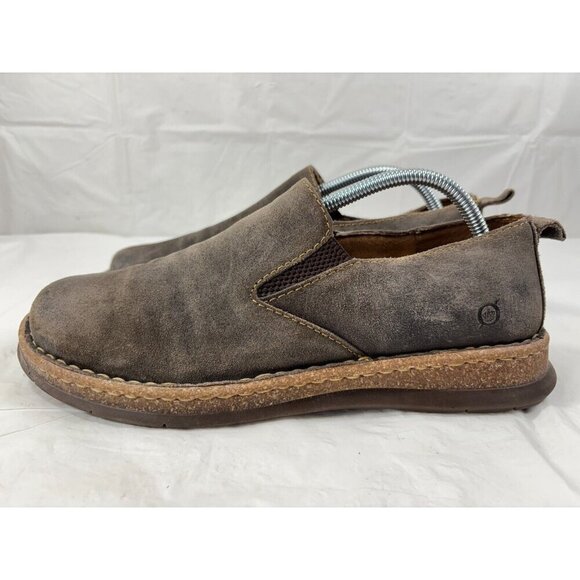 Børn Bryson Taupe Avola Distressed Leather Slip On Loafer Men's Size 9.5 - Picture 4 of 12